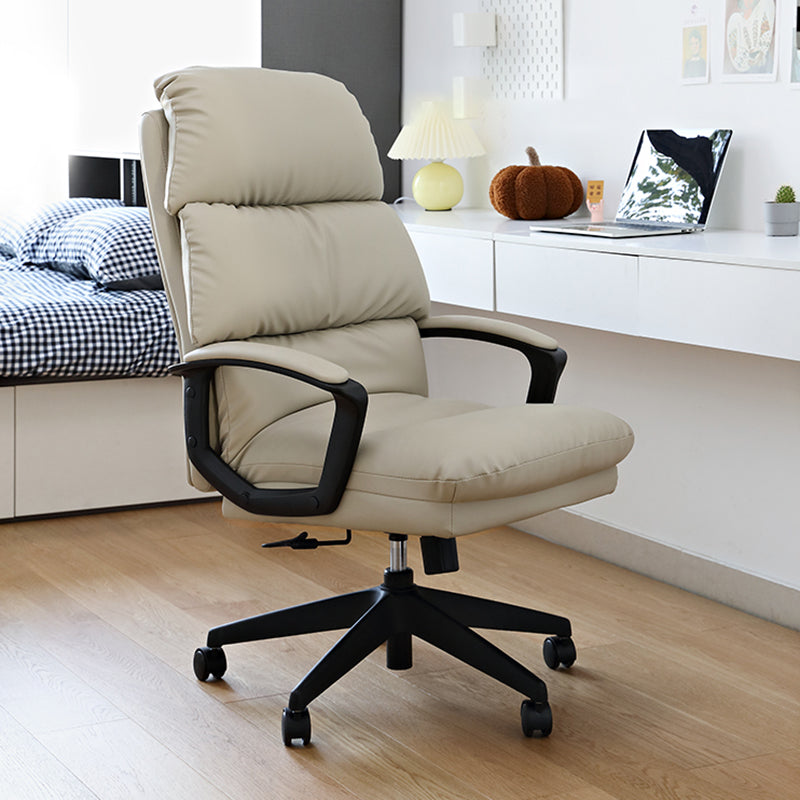 Modern Style Executive Chair High Back Padded Arms Swivel Chair