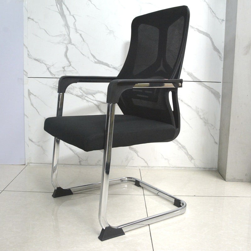 Arms Included Office Chair Contemporary Chrome Frame Desk Chair