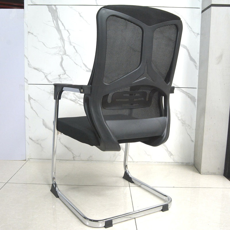 Arms Included Office Chair Contemporary Chrome Frame Desk Chair