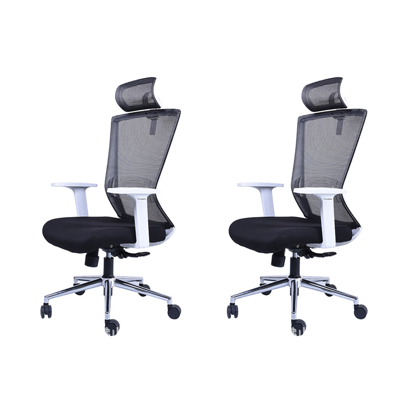 Contemporary Swivel Office Chair Microfiber High Back Desk Chair