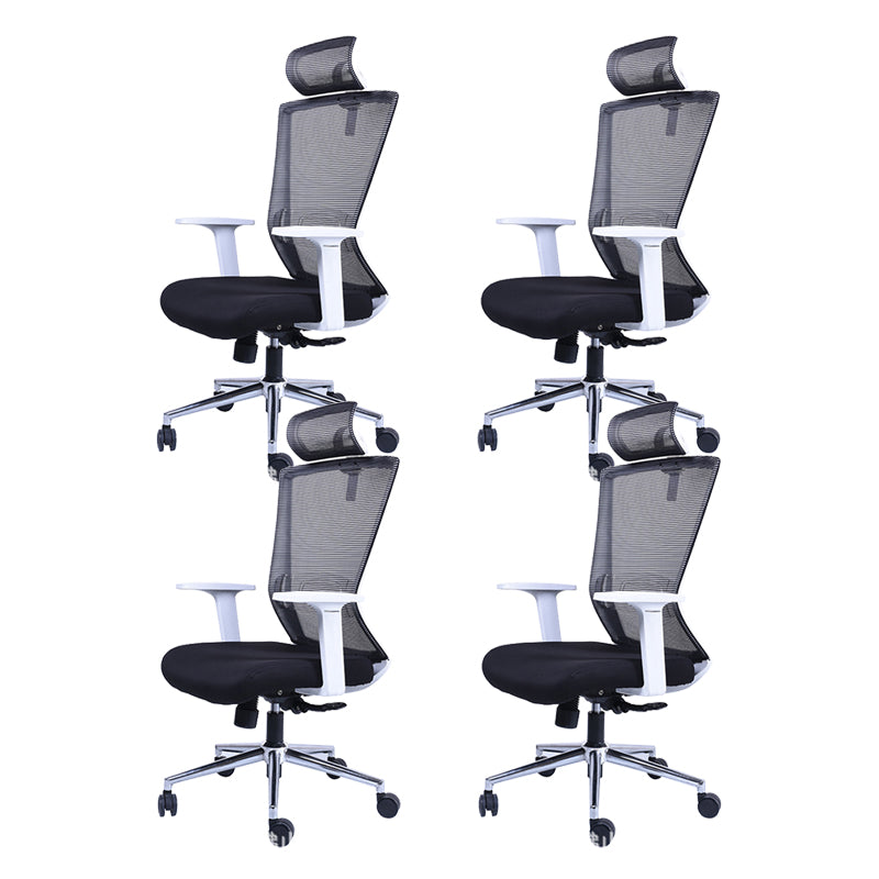 Contemporary Swivel Office Chair Microfiber High Back Desk Chair