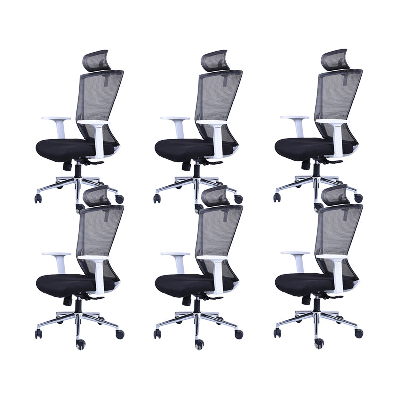 Contemporary Swivel Office Chair Microfiber High Back Desk Chair