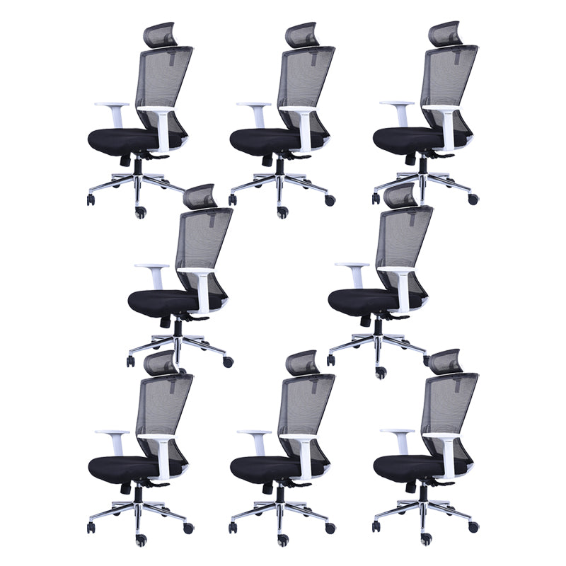 Contemporary Swivel Office Chair Microfiber High Back Desk Chair