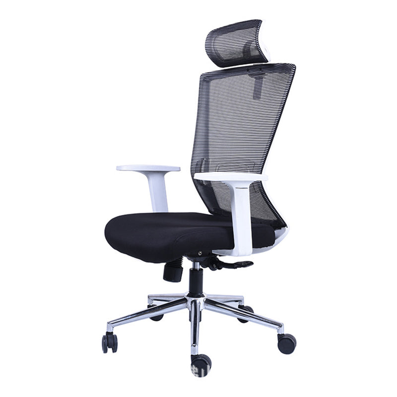 Contemporary Swivel Office Chair Microfiber High Back Desk Chair