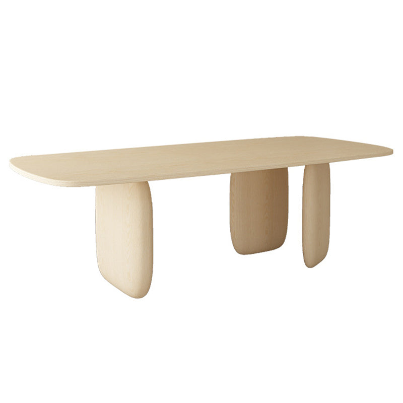 Contemporary Solid Wood Dining Table 3 Legs Dining Table for Home Use