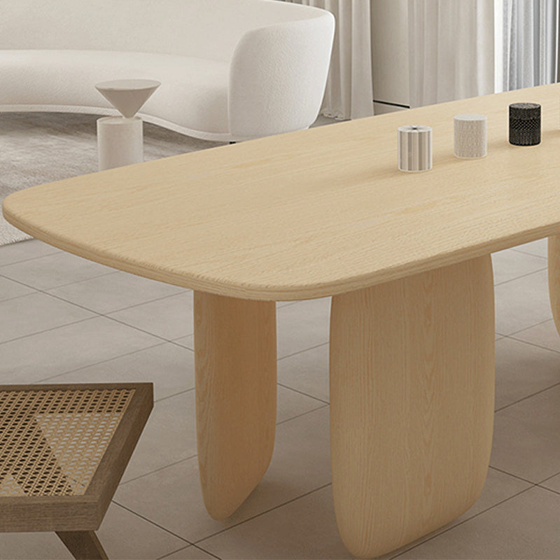 Contemporary Solid Wood Dining Table 3 Legs Dining Table for Home Use