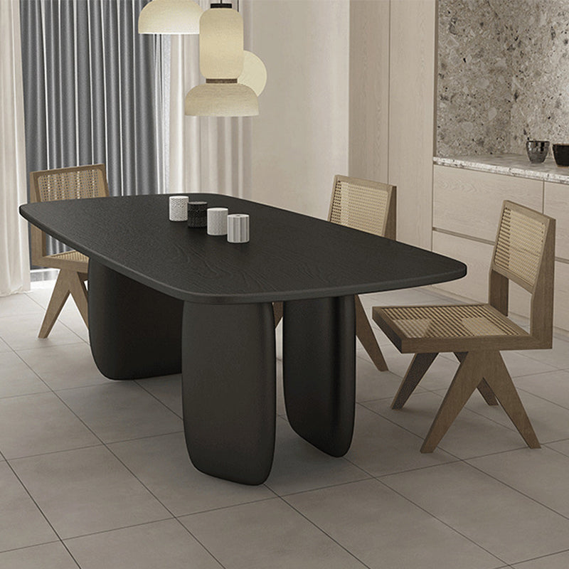 Contemporary Solid Wood Dining Table 3 Legs Dining Table for Home Use