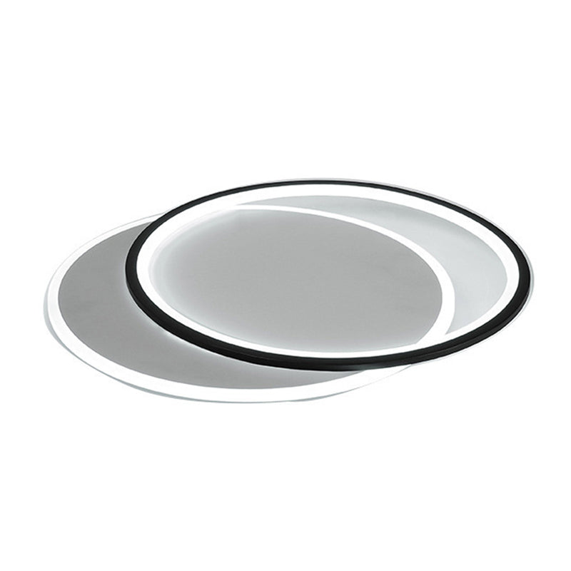 LED Modernism Ceiling Light Black Flush Mount Lighting for Hallway