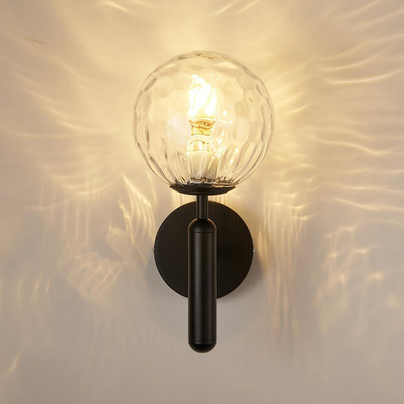 Industrial Glass Vanity Light Household Wall Light Sconce for Washroom