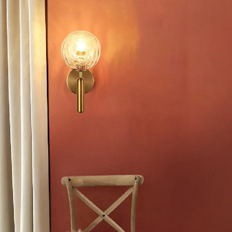 Industrial Glass Vanity Light Household Wall Light Sconce for Washroom