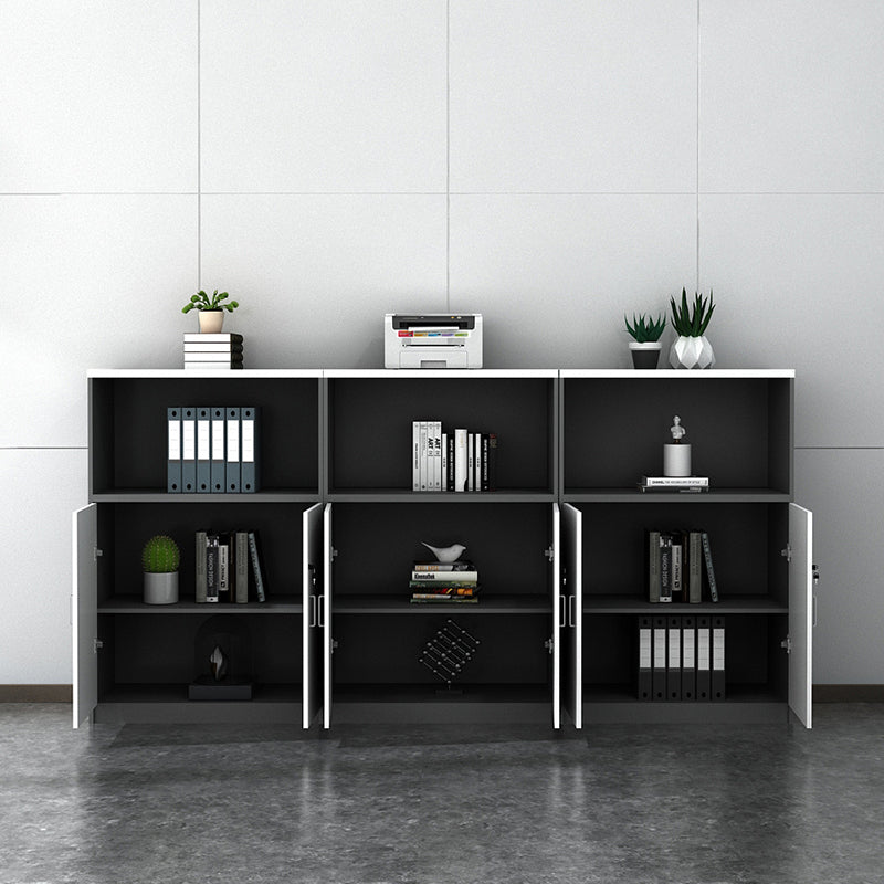 File Cabinet Wood Modern Vertical Locking File Cabinet with Storage Shelves