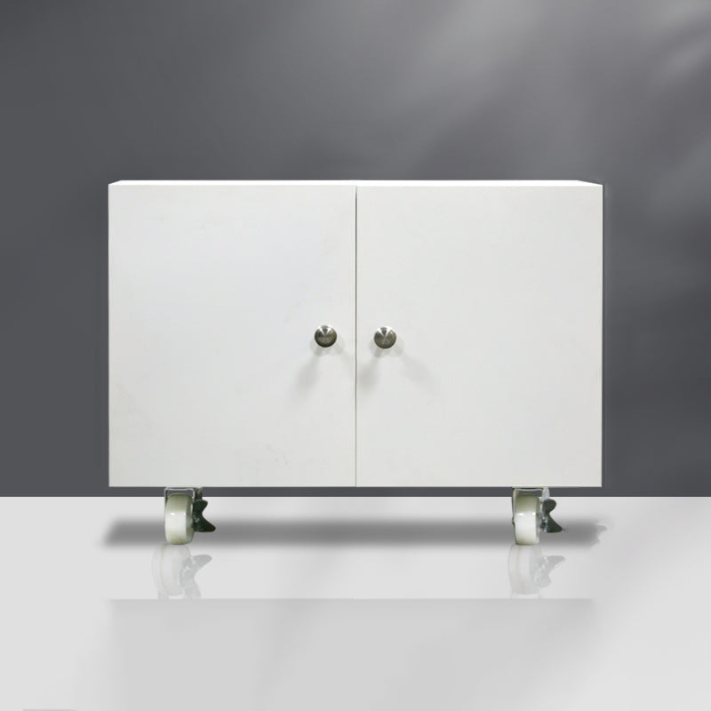 Contemporary File Cabinets Metal Frame Vertical File Cabinet with Wheels