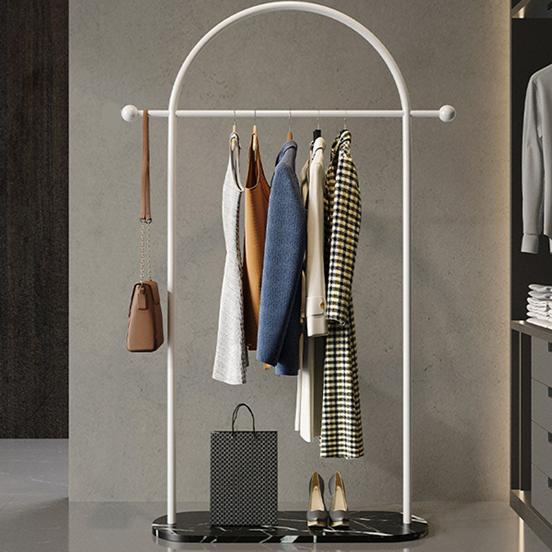 Modern Coat Hanger Metal Coat Hooks Coat Rack with Marble Bottom