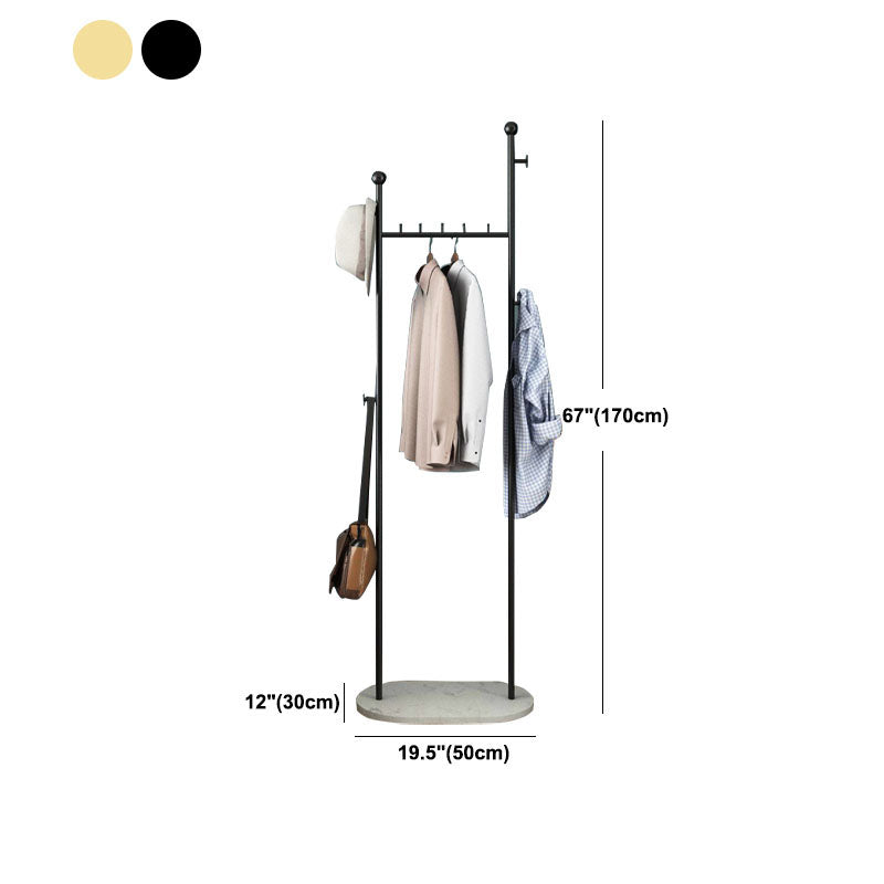 Gorgeous Plain Coat Rack Basket Storage Metal Coat Rack with Coat Hooks