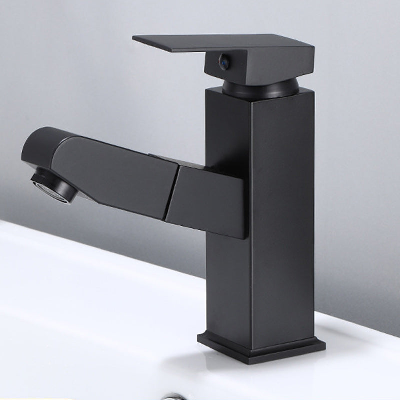 Modern Sink Faucet Solid Color Metal Vessel Sink Bathroom Faucet