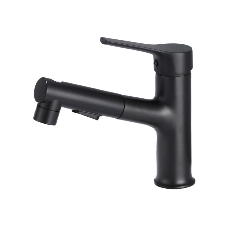 Modern Sink Faucet Solid Color Metal Vessel Sink Bathroom Faucet