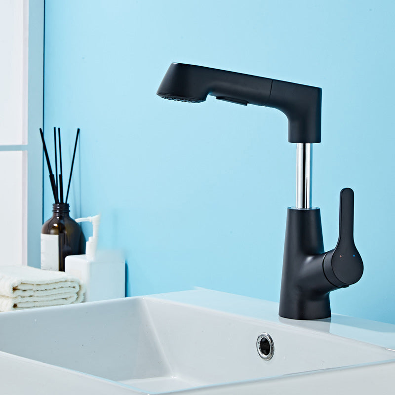 Contemporary Style Centerset Faucets Lever Handles Faucets for Bathroom