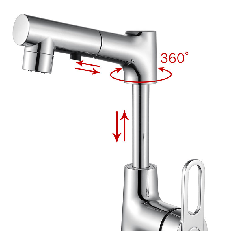 Contemporary Style Centerset Faucets Lever Handles Faucets for Bathroom