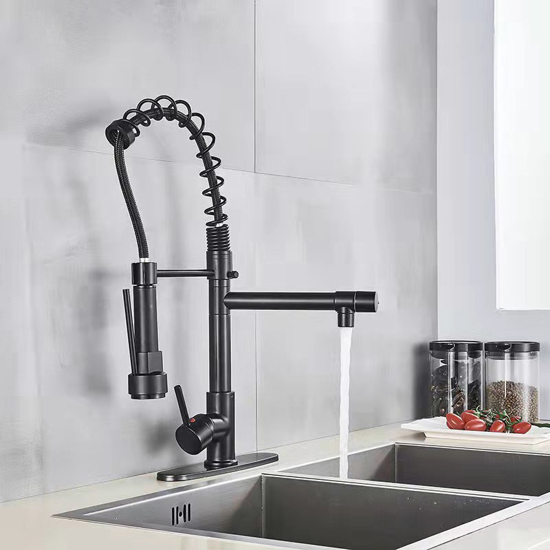 2-Function Kitchen Faucet 2-Handle Pull down Modern Farmhouse Kitchen Faucet