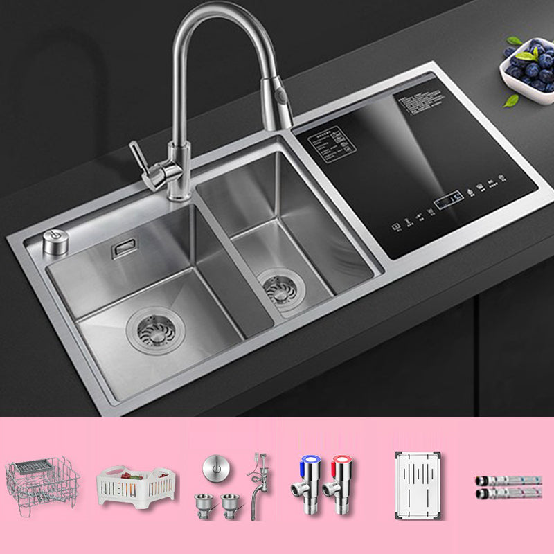 Classic Rectangle Sink Stainless Steel Drop-In Friction Resistant Sink for Kitchen