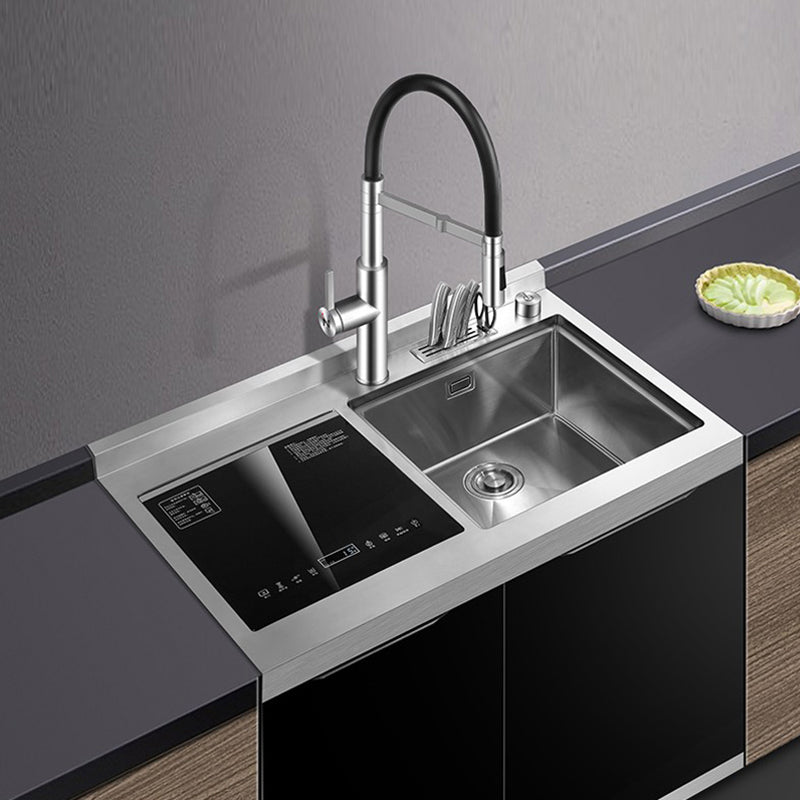 Classic Rectangle Kitchen Sink Stainless Steel Drop-In Friction Resistant Kitchen Sink