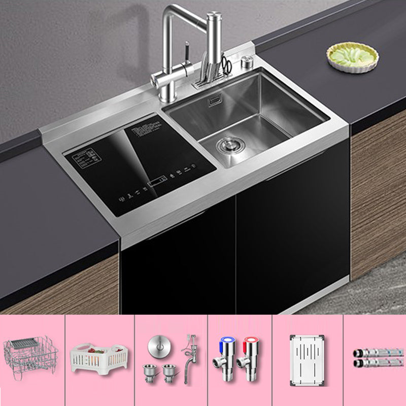 Classic Rectangle Kitchen Sink Stainless Steel Drop-In Friction Resistant Kitchen Sink