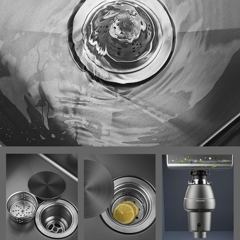 Classic Round Sink Stainless Steel Drop-In Friction Resistant Round Sink for Kitchen