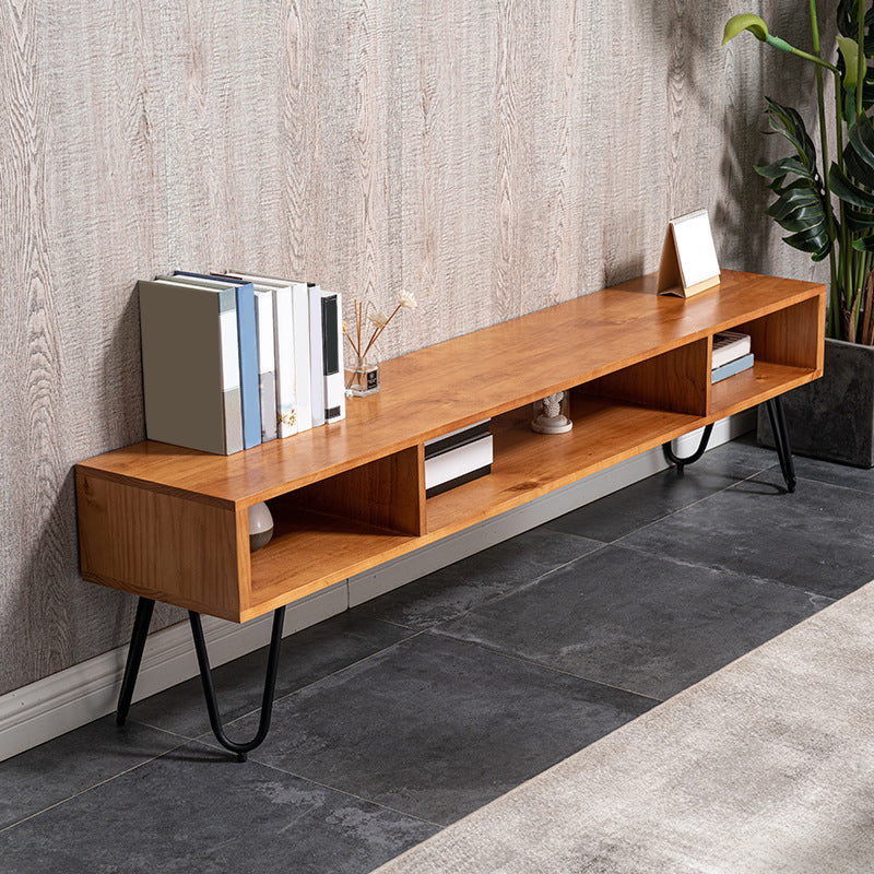 Open Storage TV Stand Console Industrial Media Console TV Stand for Living Room