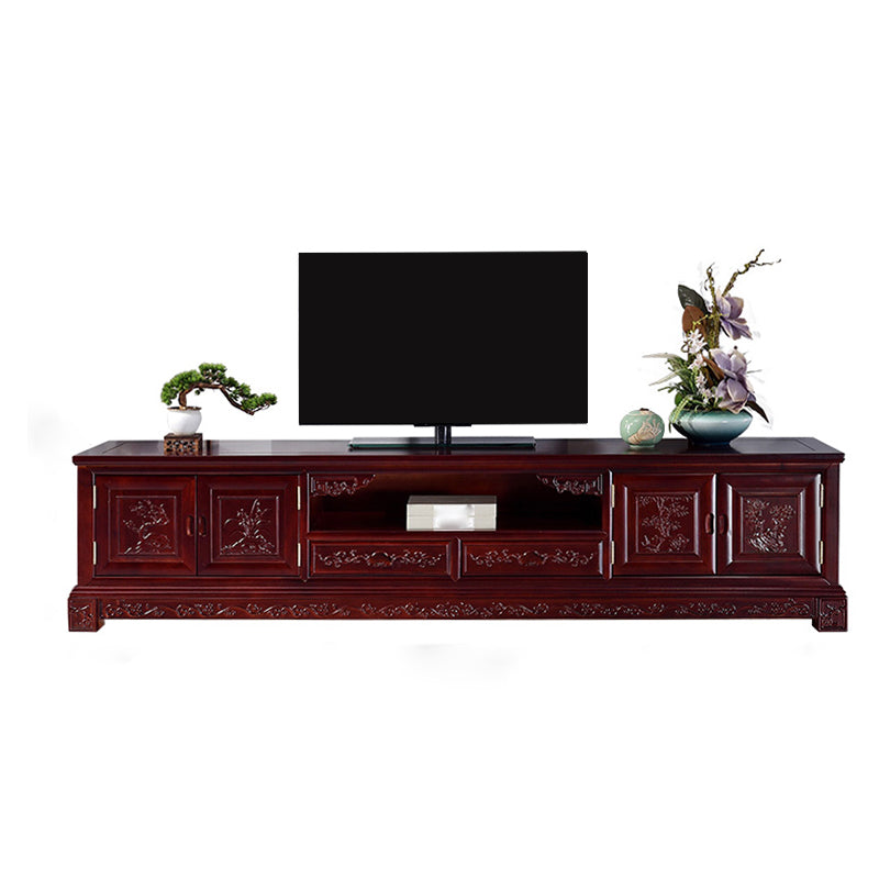 Wooden TV Cabinet Classical Storage TV Stand for Living Room