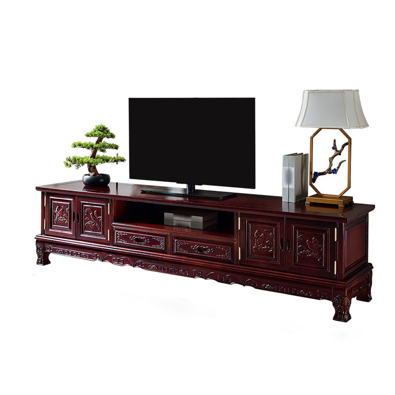 Wooden TV Cabinet Classical Storage TV Stand for Living Room