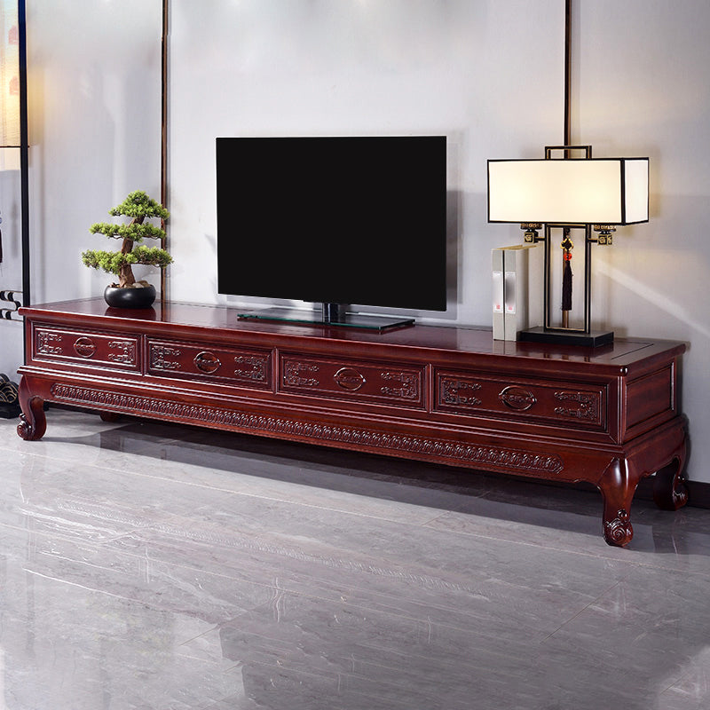 Wooden TV Cabinet Classical Storage TV Stand for Living Room