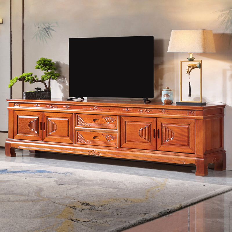 Wooden TV Cabinet Classical Storage TV Stand for Living Room