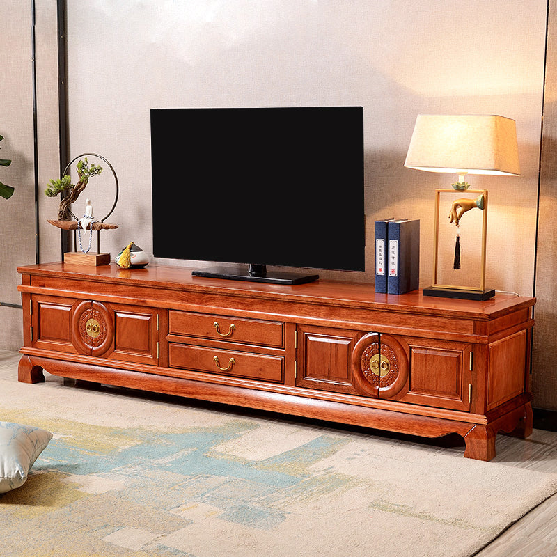 Wooden TV Cabinet Classical Storage TV Stand for Living Room