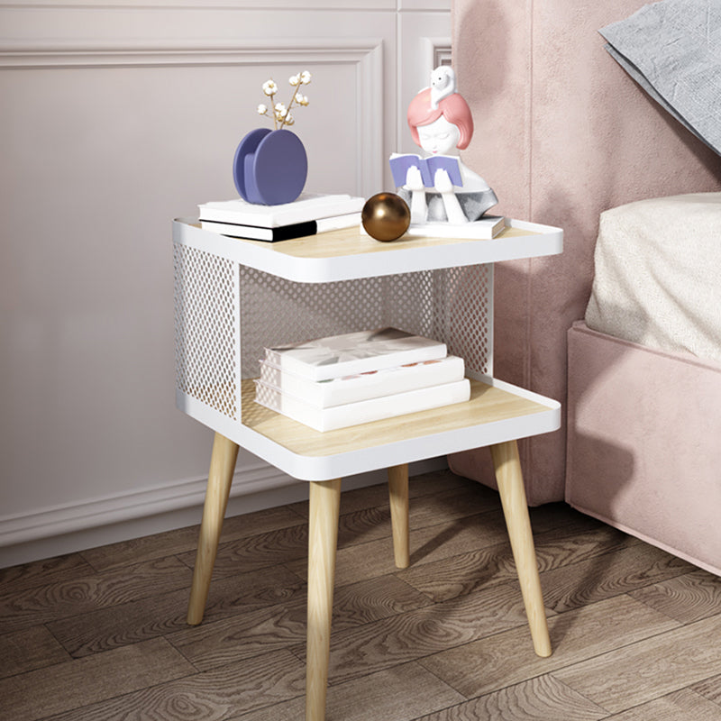 Open Storage Bedside Cabin Contemporary Night Table for Bedroom