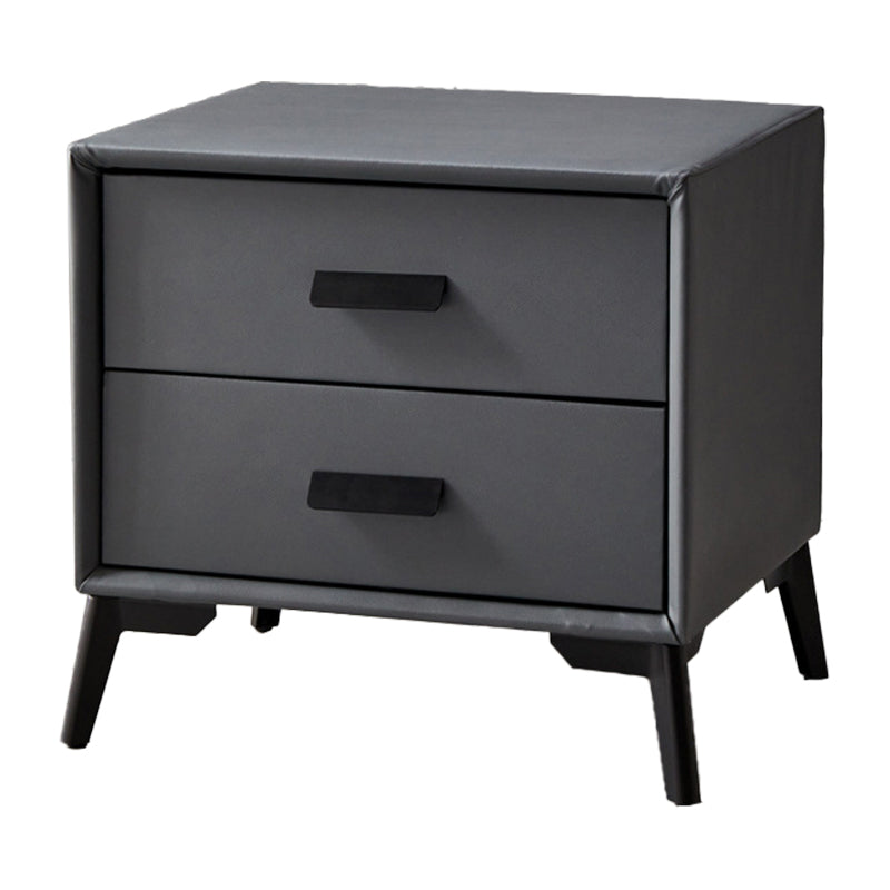 Modern Bedside Cabinet Solid Wood Accent Table Nightstand for Bedroom