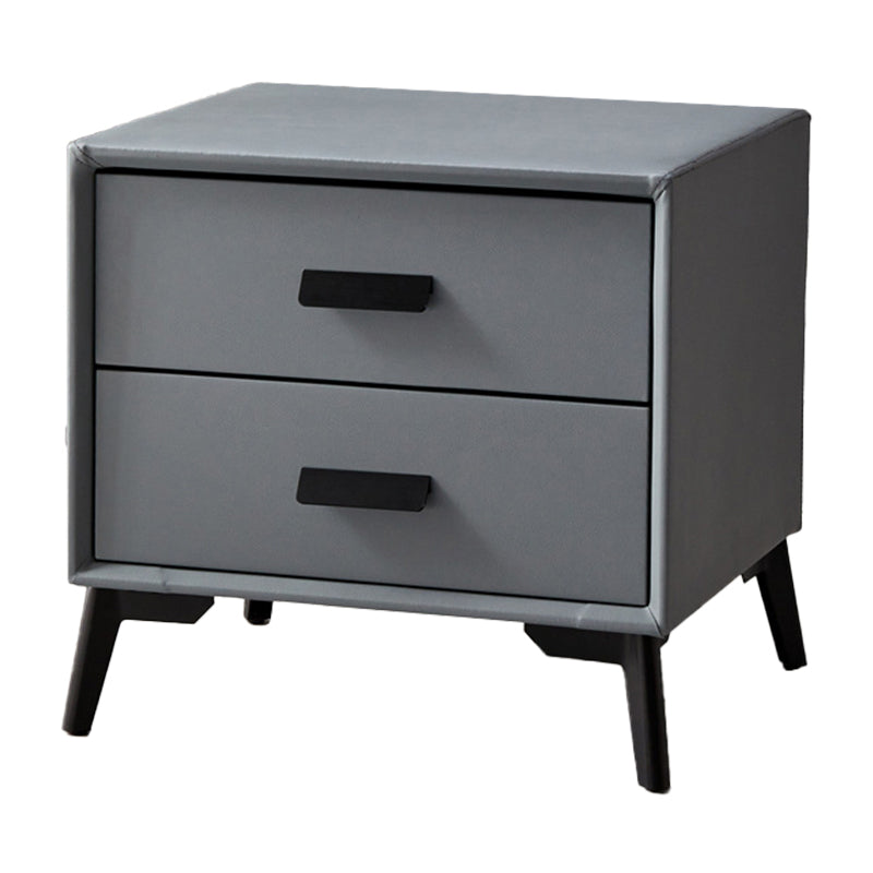 Modern Bedside Cabinet Solid Wood Accent Table Nightstand for Bedroom