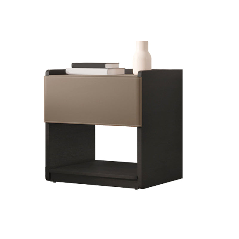 Modern Style Leather Bedside Cabinet 1 Drawer Night Stand for Bedroom