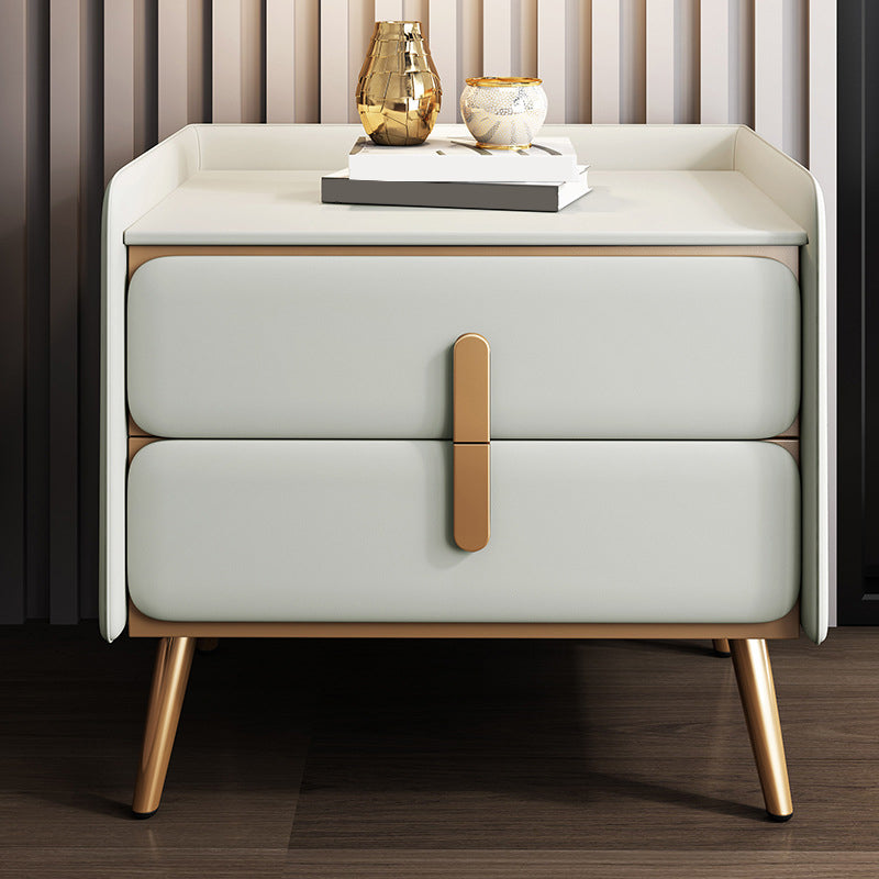 Solid Wood Accent Table Nightstand Modern Night Table with Legs