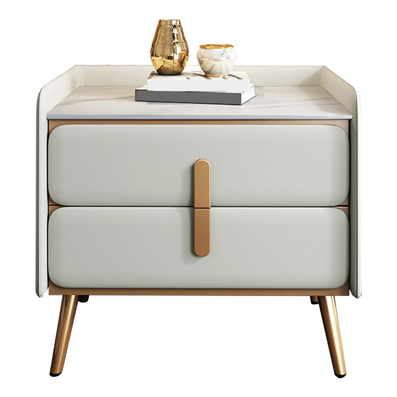 Solid Wood Accent Table Nightstand Modern Night Table with Legs