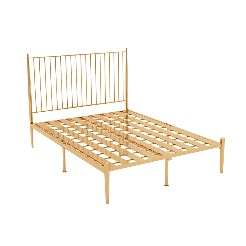 Modern and Contemporary Metal Slat Headboard Princess Iron Bed