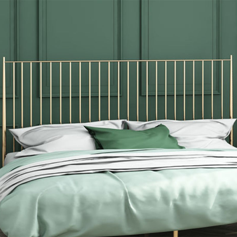 Modern and Contemporary Metal Slat Headboard Princess Iron Bed