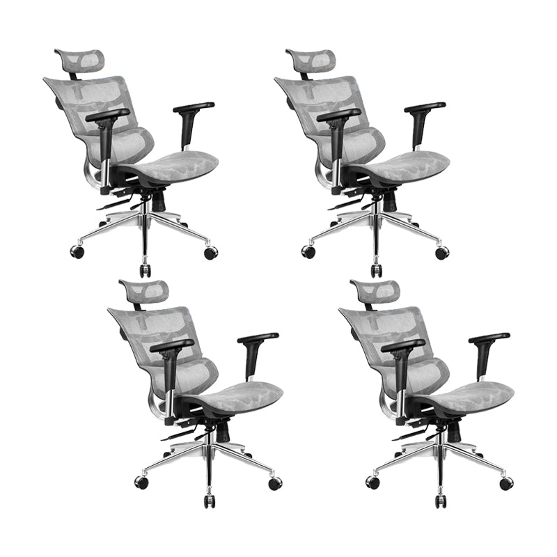 Modern Desk Chair Mesh Computer Chair Adjustable Conference Chair with Wheels