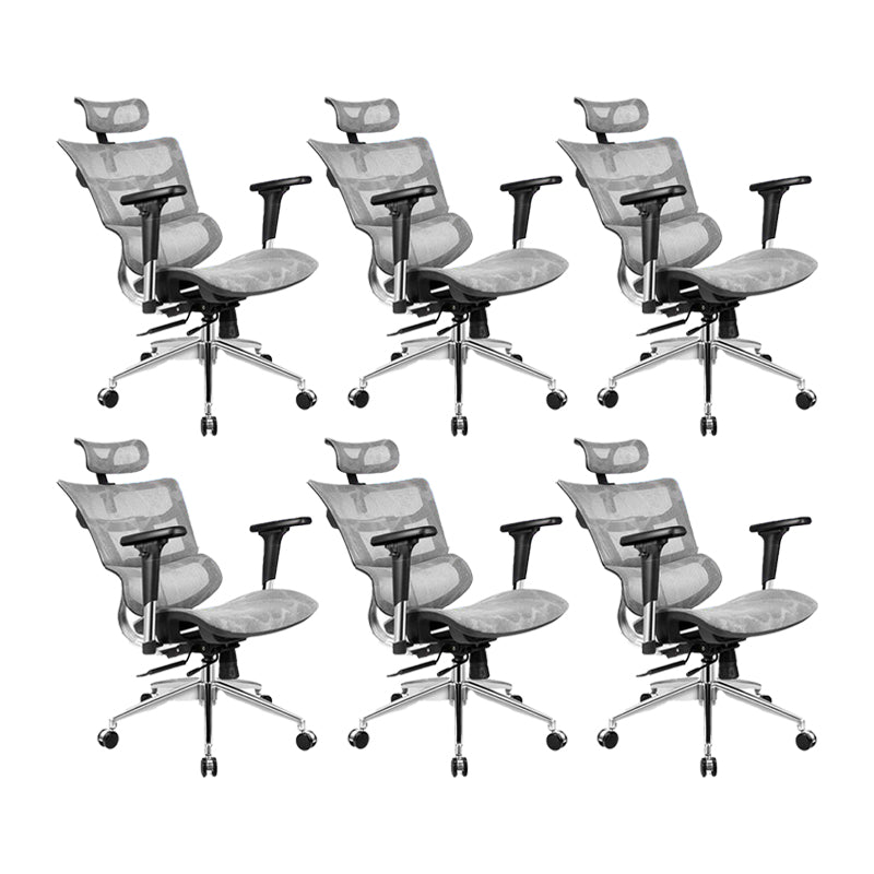 Modern Desk Chair Mesh Computer Chair Adjustable Conference Chair with Wheels