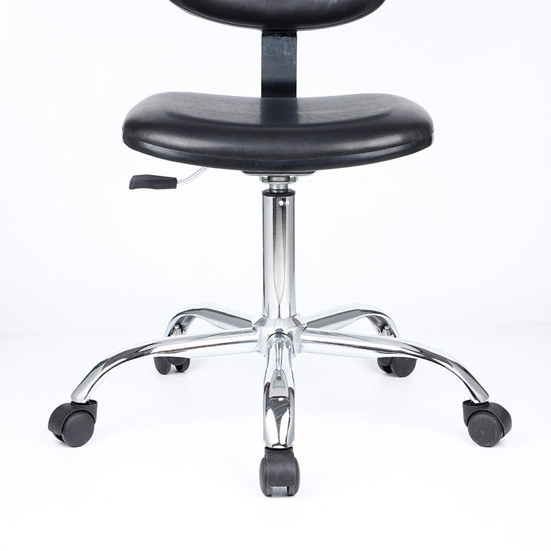 Modern Desk Chair Leather Office Chair Low-Back Chair with Wheels