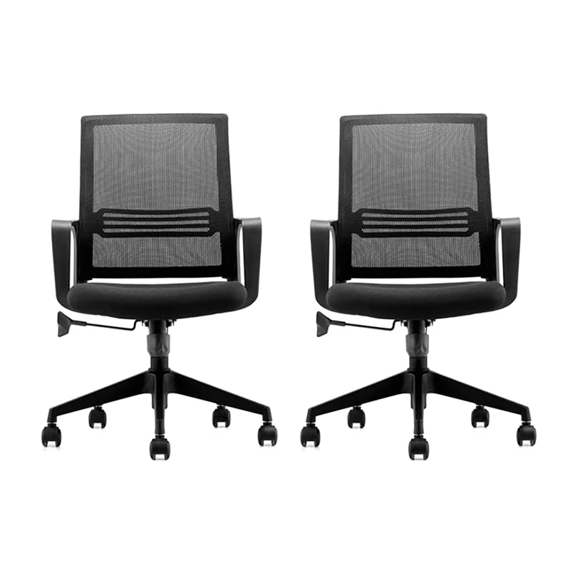 Modern Desk Chair Mesh Ergonomic Computer Chair Mid-Back Chair with Wheels