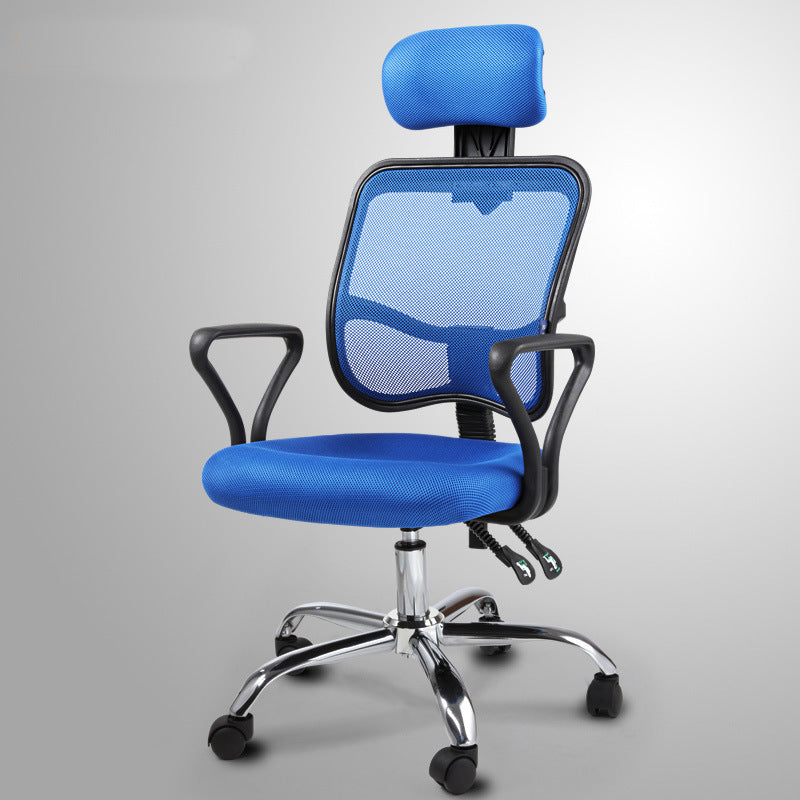 Modern Adjustable Seat Height Office Chair Fixed Arms Swivel Chair