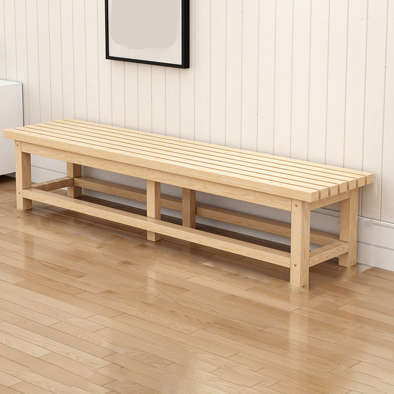 15.7" Wide Modern Entryway and Bedroom Bench Wood Bench with Legs