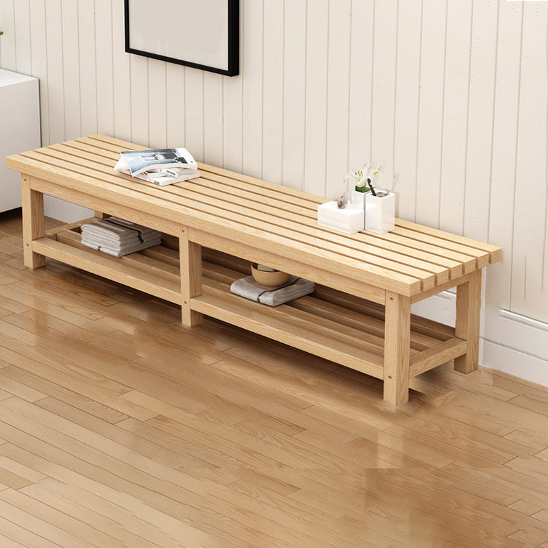 15.7" Wide Modern Entryway and Bedroom Bench Wood Bench with Legs