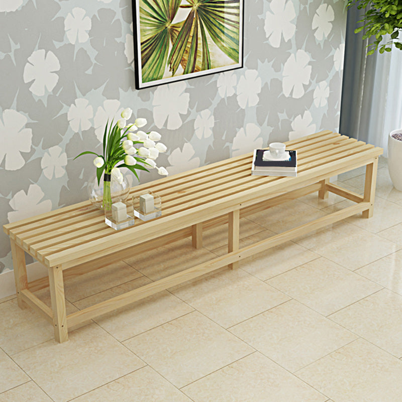 15.7" Wide Modern Entryway and Bedroom Bench Wood Bench with Legs