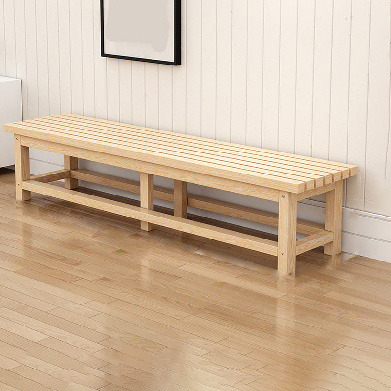 15.7" Wide Modern Entryway and Bedroom Bench Wood Bench with Legs